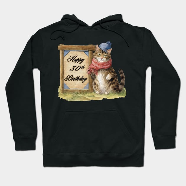 Happy 30th Birthday Hoodie by JnS Merch Store